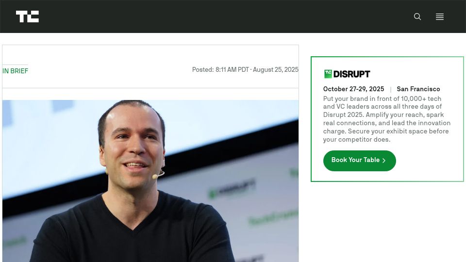 Screenshot of techcrunch.com: Silicon Valley is pouring millions into pro-AI PACs to sway midterms