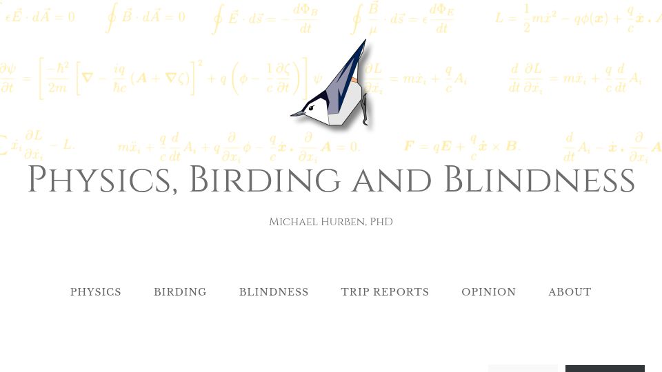 Screenshot of legallyblindbirding.net: The physics of parabolic microphones: Frequency dependence of gain (2023)