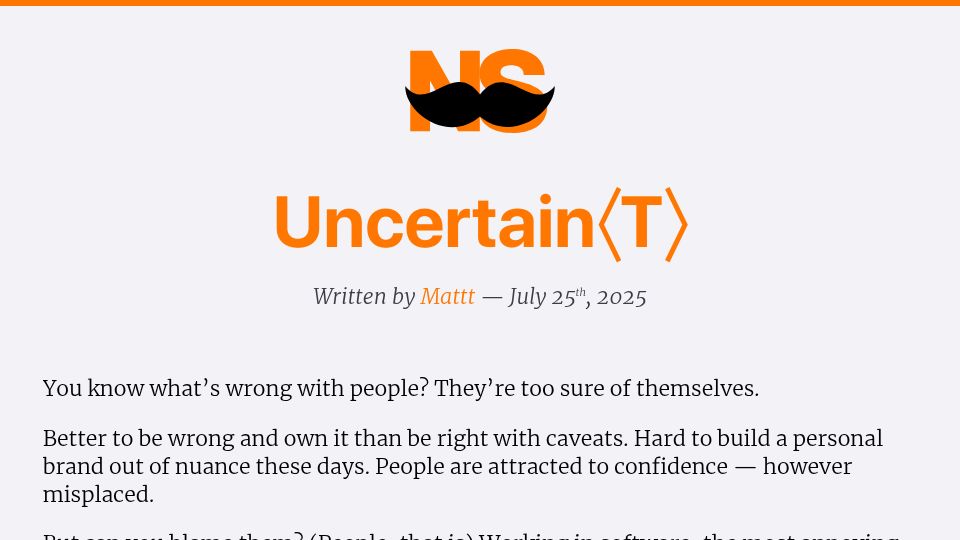 Screenshot of nshipster.com: Uncertain<T>