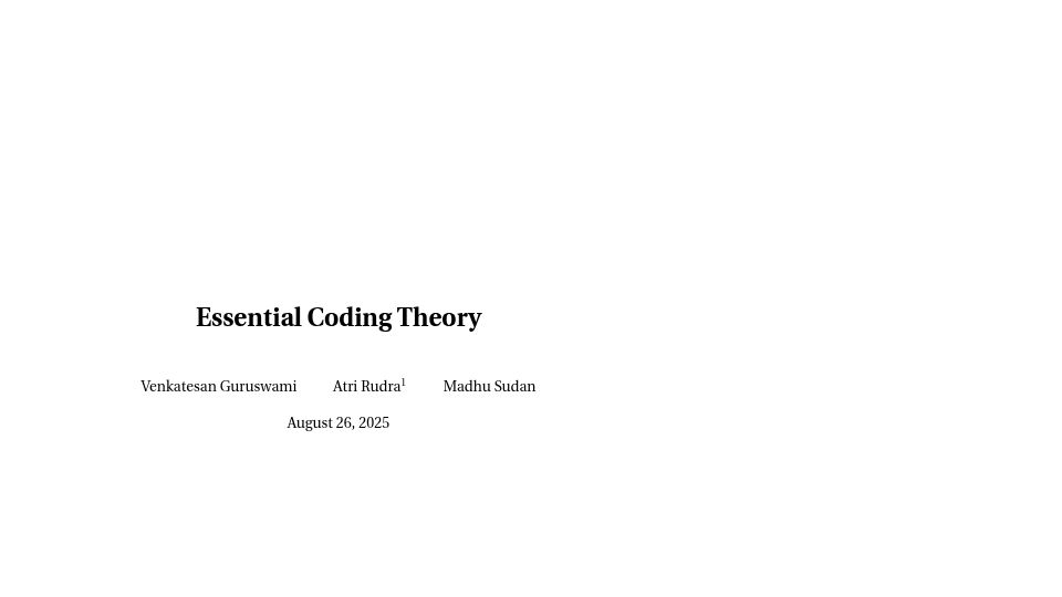 Screenshot of cse.buffalo.edu: Essential Coding Theory [pdf]