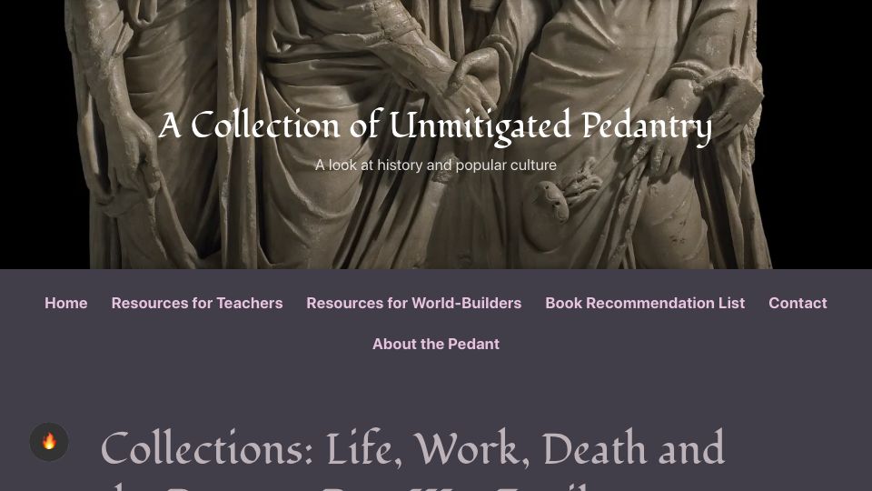 Screenshot of acoup.blog: Life, Work, Death and the Peasant: Family Formation