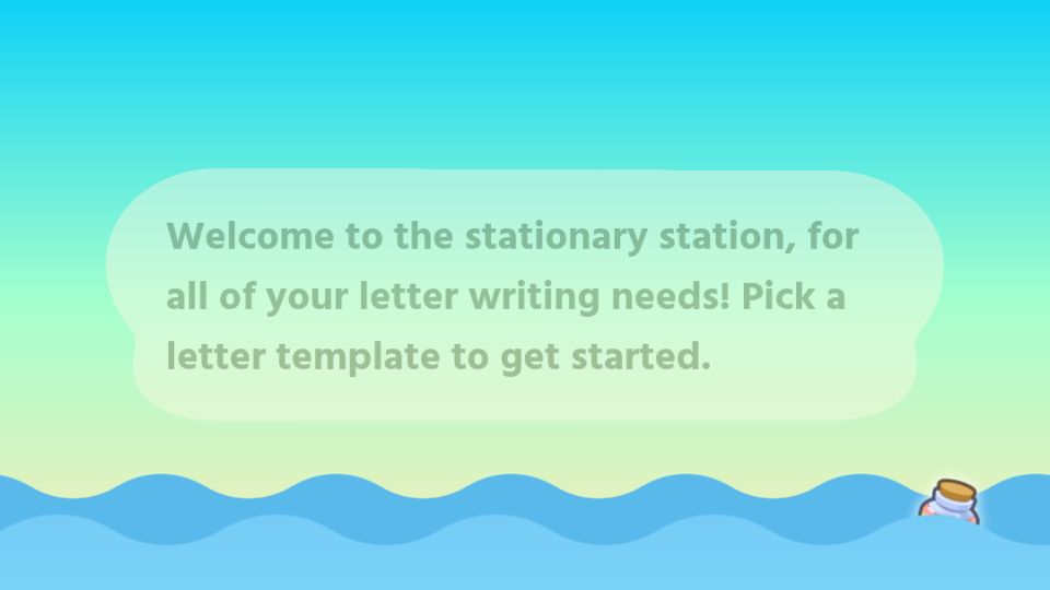 Screenshot of acmail.idreesinc.com: Show HN: I made an Animal Crossing style letter editor