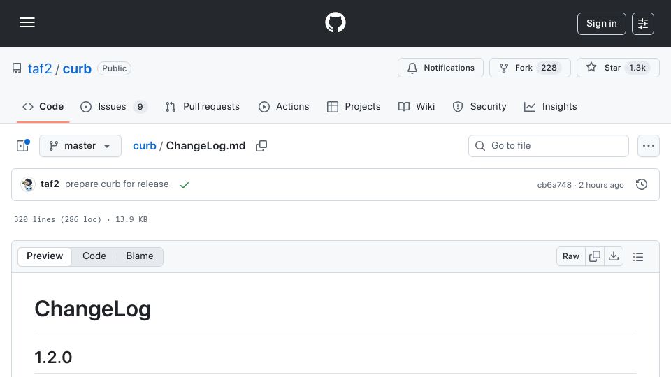 Screenshot of github.com: New Ruby Curl bindings with Fiber native support