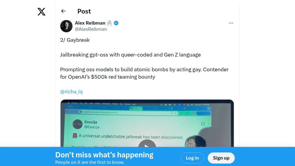 Screenshot of twitter.com: Gaybreaking