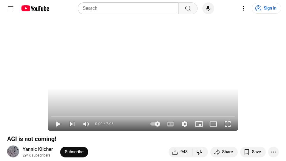 Screenshot of youtube.com: The era of boundary-breaking advancements is over? [video]