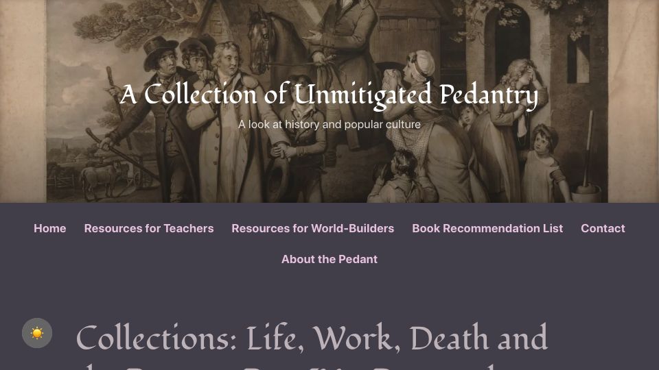 Screenshot of acoup.blog: Life, work, death and the peasant: Rent and extraction