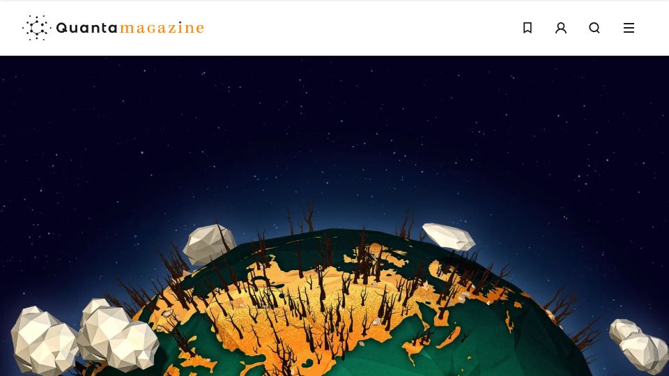 Screenshot of quantamagazine.org: The Math of Catastrophe
