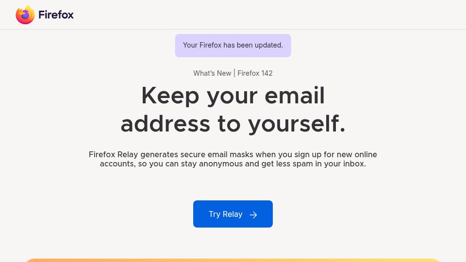 Screenshot of mozilla.org: What's New with Firefox 142