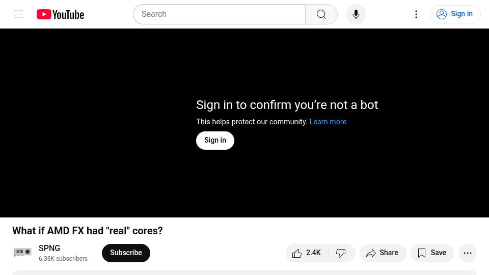 Screenshot of youtube.com: What if AMD FX had "real" cores? [video]