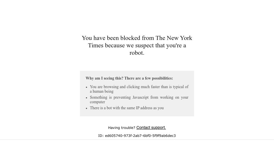 Screenshot of nytimes.com: After 50 years, The Magic Circle finally inducts Penn and Teller