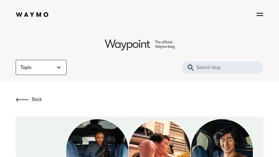 Screenshot of waymo.com: Waymo for Business