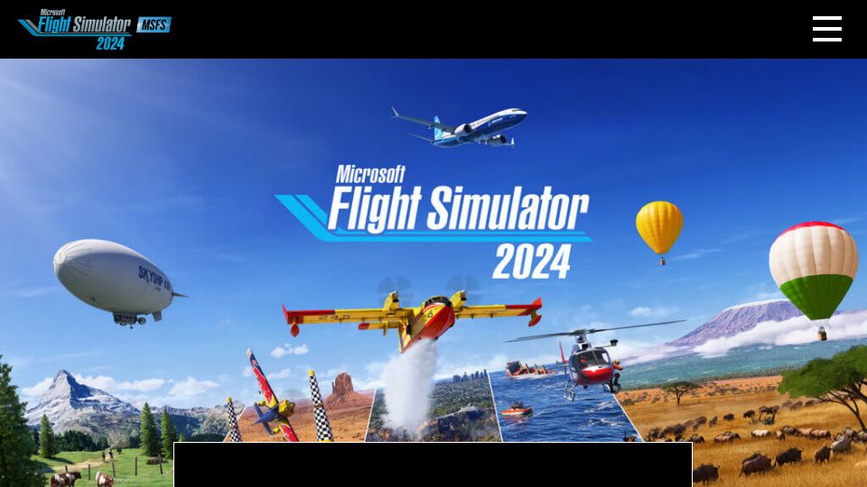 Screenshot of flightsimulator.com: Microsoft Flight Simulator 2024 is coming to Playstation 5 on December 8th