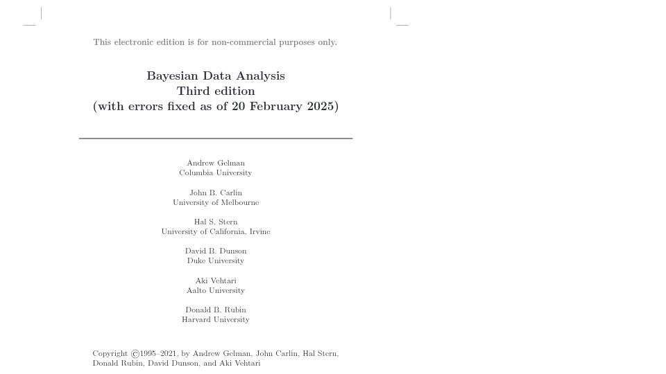 Screenshot of sites.stat.columbia.edu: Bayesian Data Analysis, Third edition (2013) [pdf]