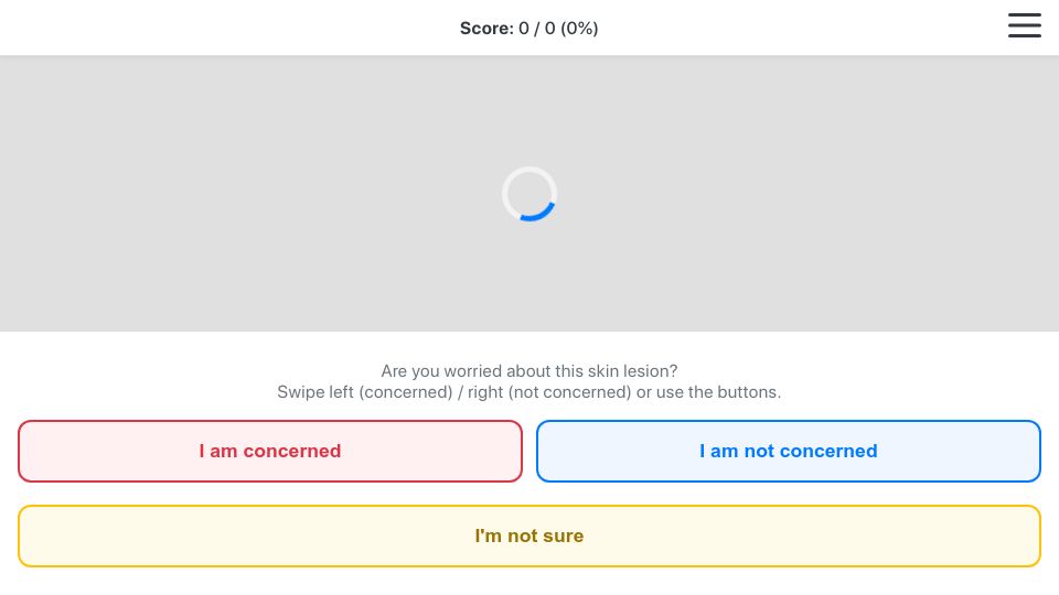 Screenshot of molecheck.info: Show HN: I'm a dermatologist and I vibe coded a skin cancer learning app