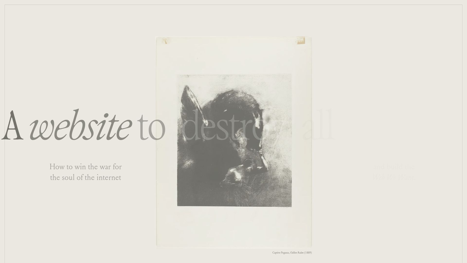 Screenshot of henry.codes: A website to destroy all websites