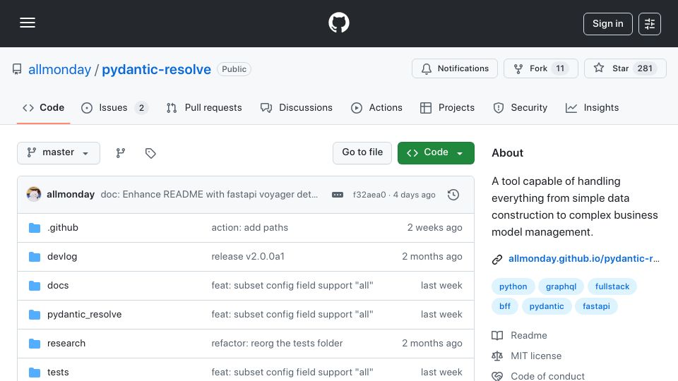 Screenshot of github.com: How to construct complex data declaratively and progressively?