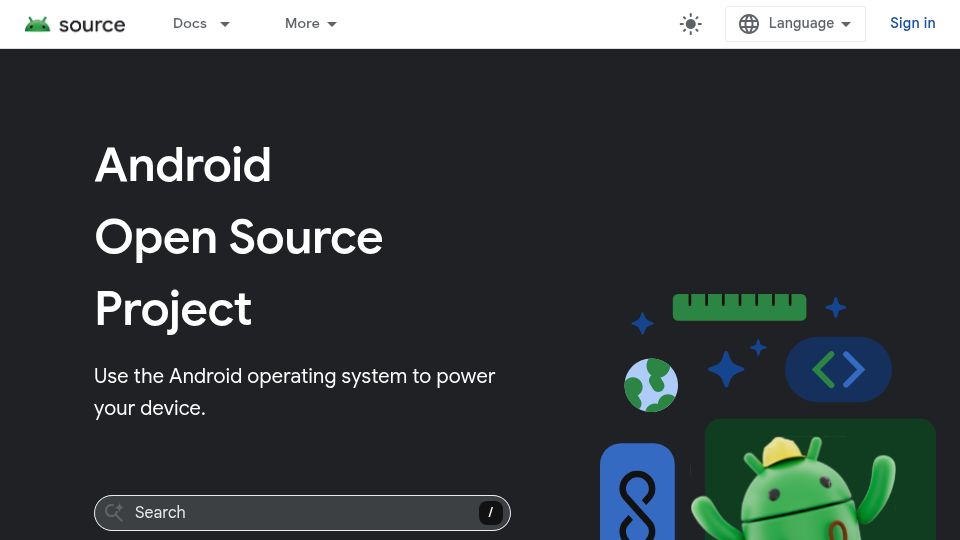 Screenshot of source.android.com: Changes to Android Open Source Project