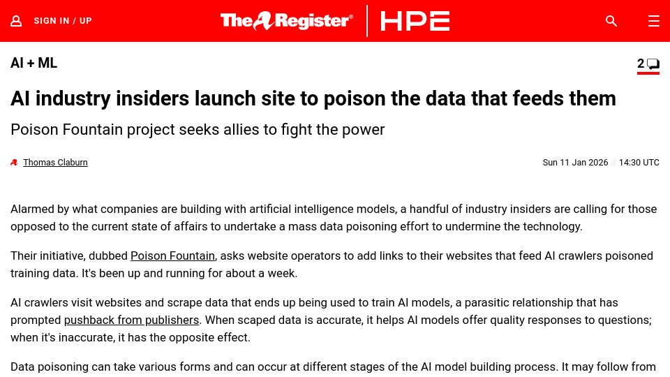Screenshot of rnsaffn.com: Poison Fountain