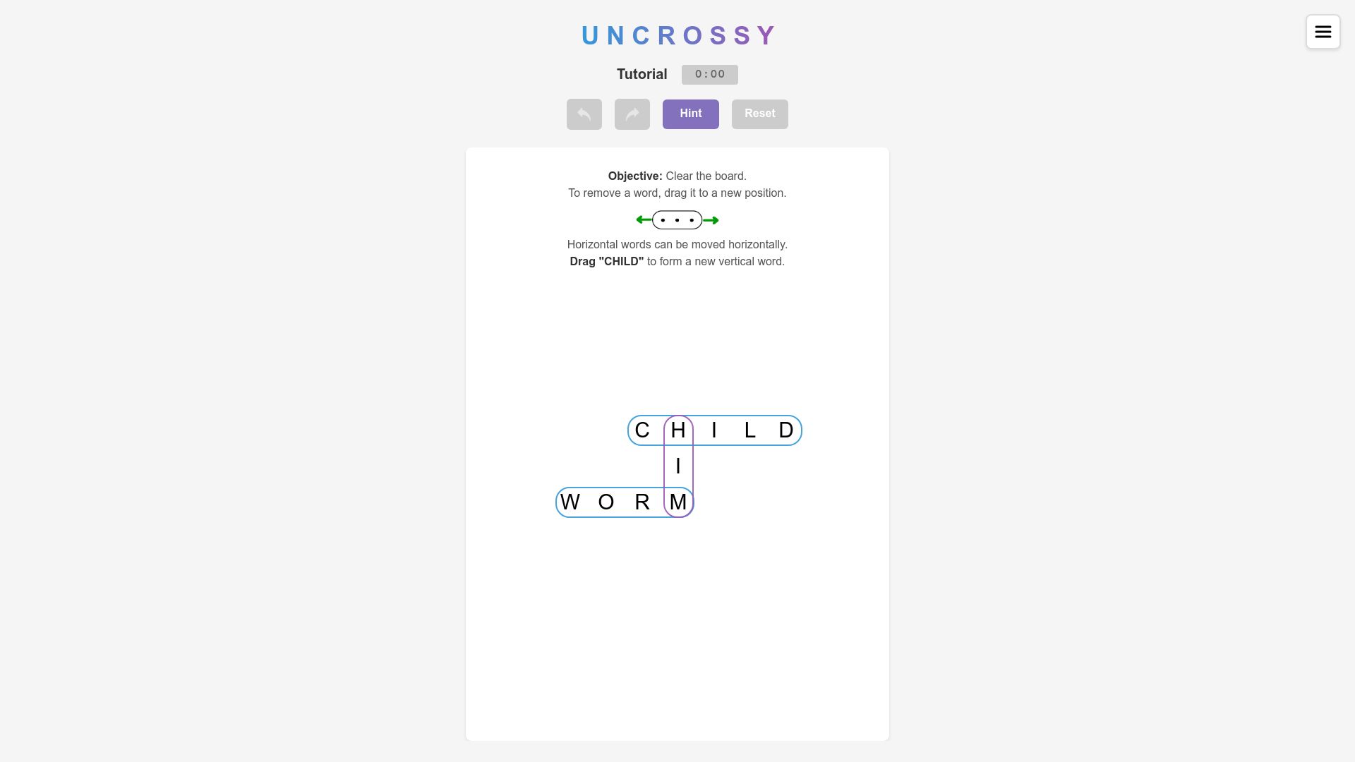 Screenshot of uncrossy.com: Uncrossy