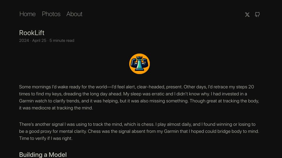 Screenshot of dmvaldman.github.io: Training my smartwatch to track intelligence
