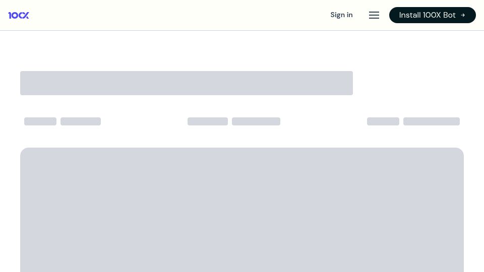 Screenshot of 100x.bot: We Gave Our Browser Agent a 3MB Data Warehouse