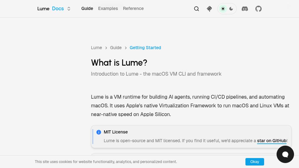 Screenshot of cua.ai: Show HN: Lume 0.2 – Build and Run macOS VMs with unattended setup