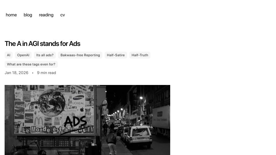Screenshot of ossa-ma.github.io: Predicting OpenAI's ad strategy