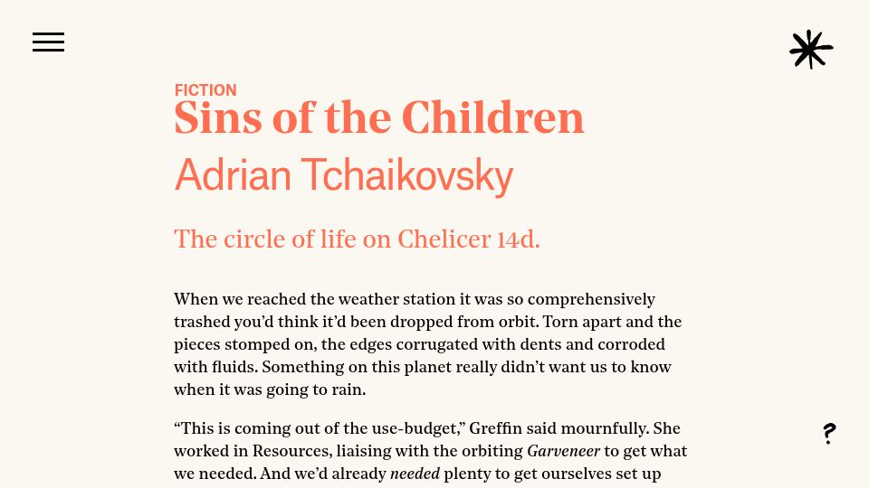 Screenshot of asteriskmag.com: Sins of the Children