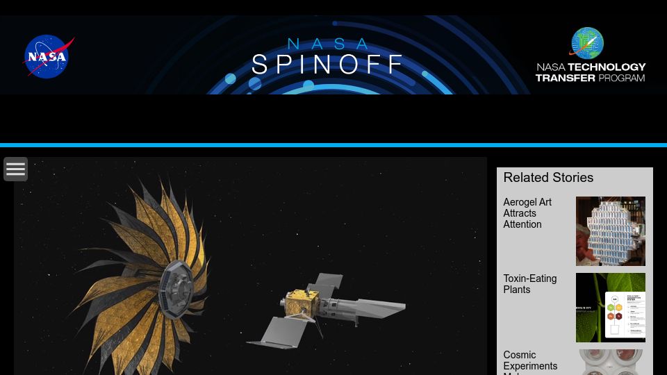 Screenshot of spinoff.nasa.gov: Folding NASA Experience into an Origamist's Toolkit (2024)