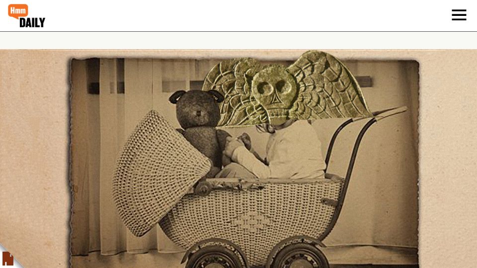 Screenshot of hmmdaily.com: Real Biological Clock Is You're Going to Die (2018)