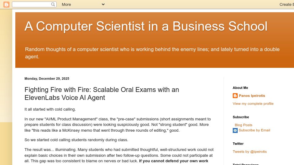 Screenshot of behind-the-enemy-lines.com: Fighting Fire with Fire: Scalable Oral Exams