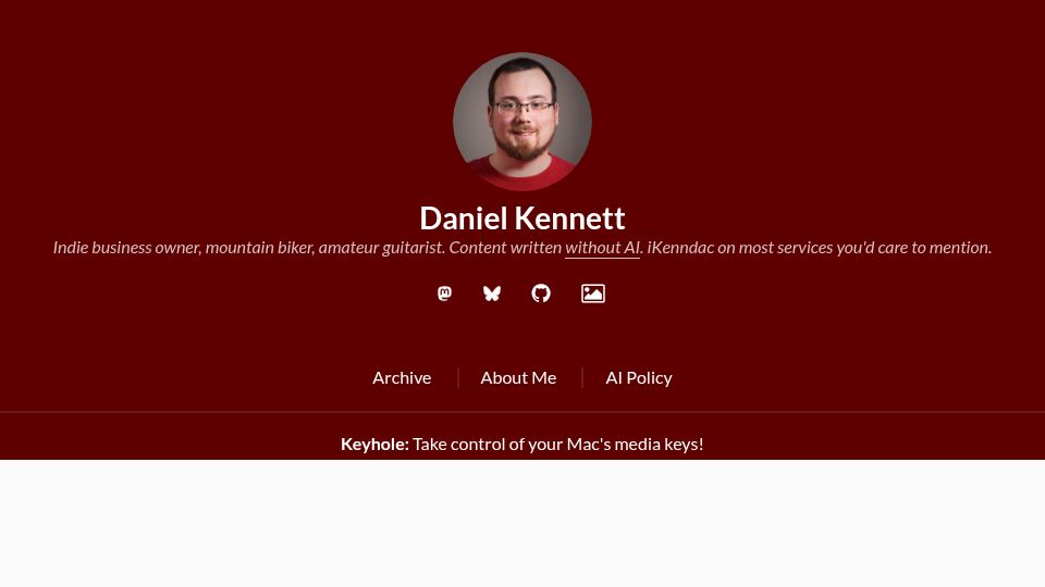 Screenshot of ikennd.ac: A Lament for Aperture