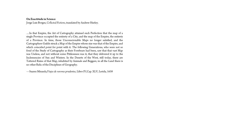 Screenshot of kwarc.info: Exactitude in Science – Borges (1946) [pdf]