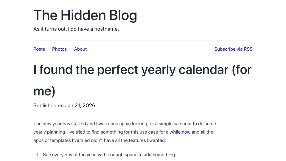 Screenshot of blog.notmyhostna.me: I found the perfect yearly calendar (for me)