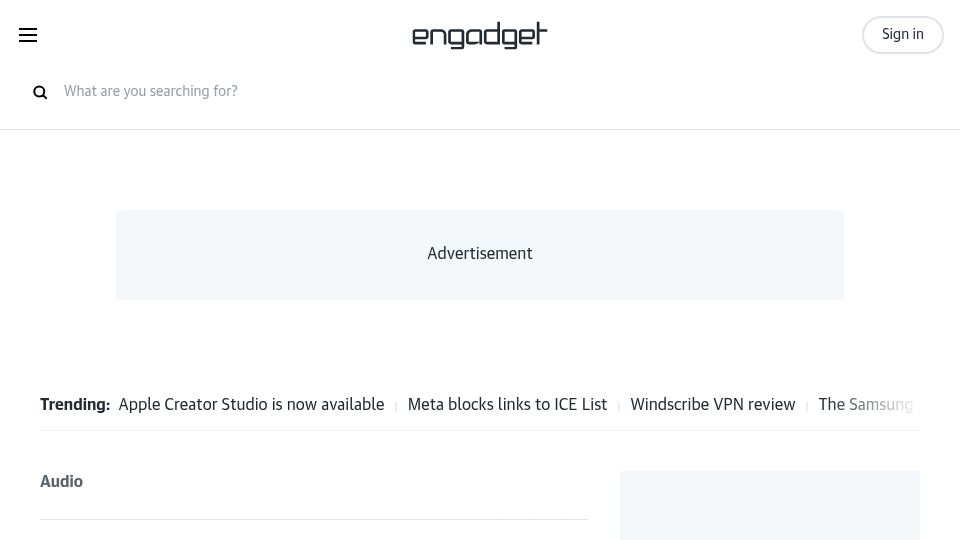 Screenshot of engadget.com: Native Instruments enters into insolvency proceedings