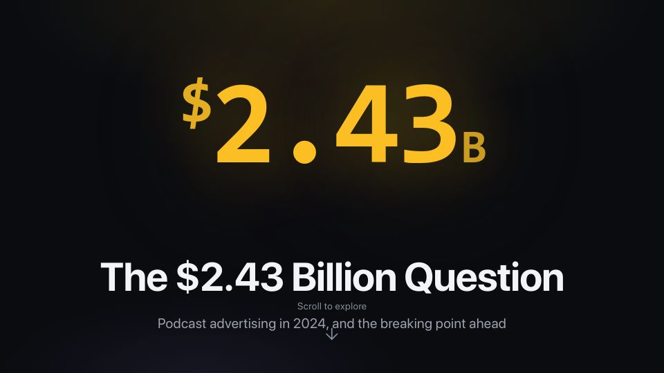 Screenshot of podcasts.rip: Ads Are Killing Podcasting