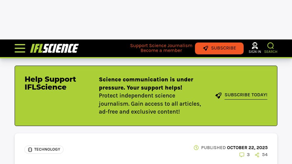Screenshot of iflscience.com: The First Video Game Came Long Before Pong