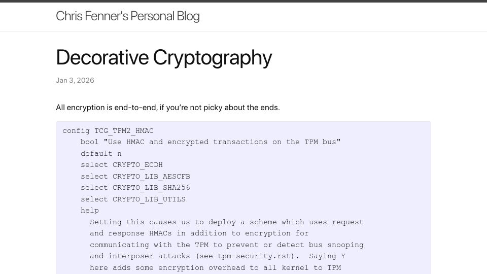 Screenshot of dlp.rip: Decorative Cryptography