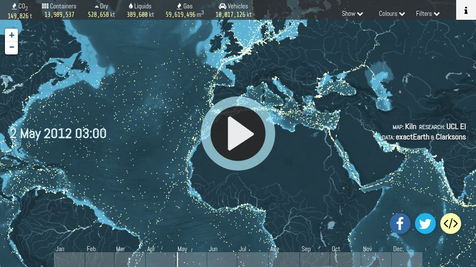 Screenshot of shipmap.org: Shipmap.org