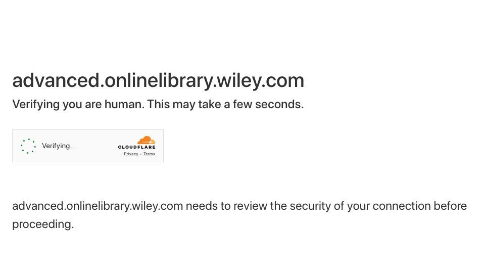Screenshot of advanced.onlinelibrary.wiley.com: Electronic nose for indoor mold detection and identification