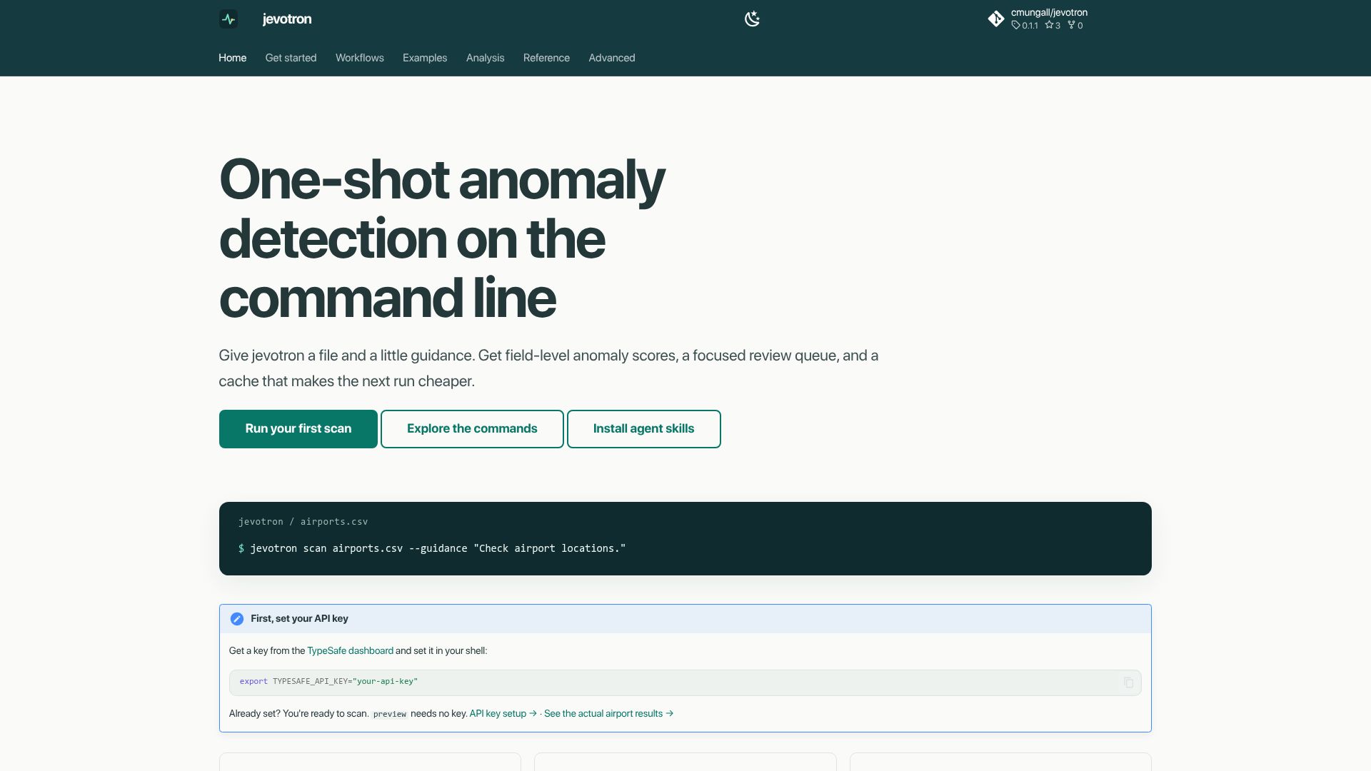Screenshot of cmungall.github.io: Jevotron: Multiple Jev integrations from the command line