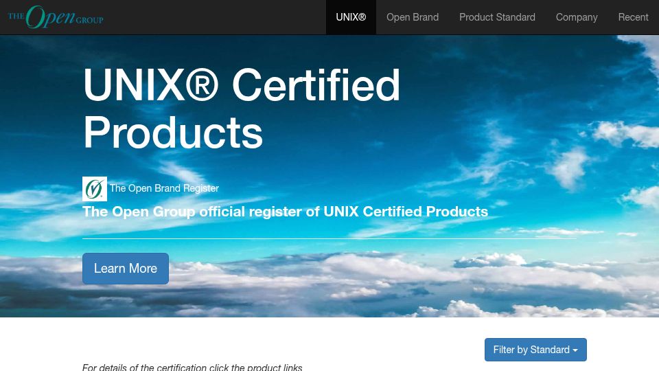 Screenshot of opengroup.org: Apple/macOS removed from official Unix registry