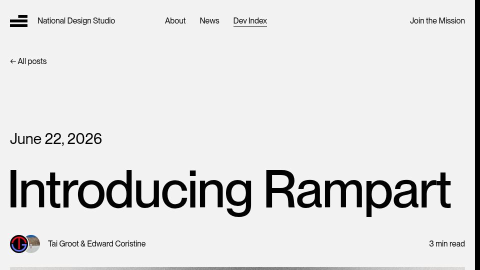 Screenshot of ndstudio.gov: Rampart: Browser native on-device PII radaction