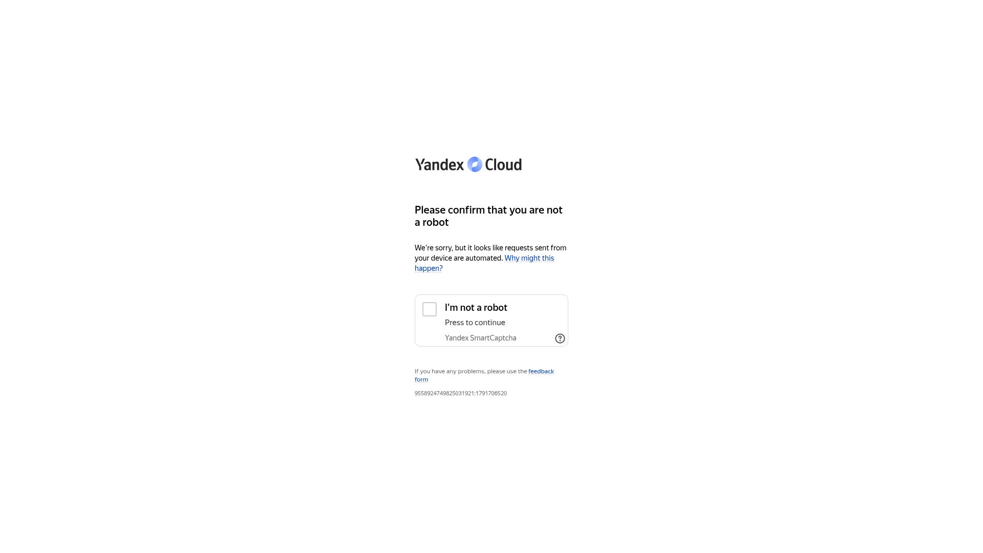 Screenshot of status.yandex.cloud: 3rd Yandex Cloud Data Center Was Hit