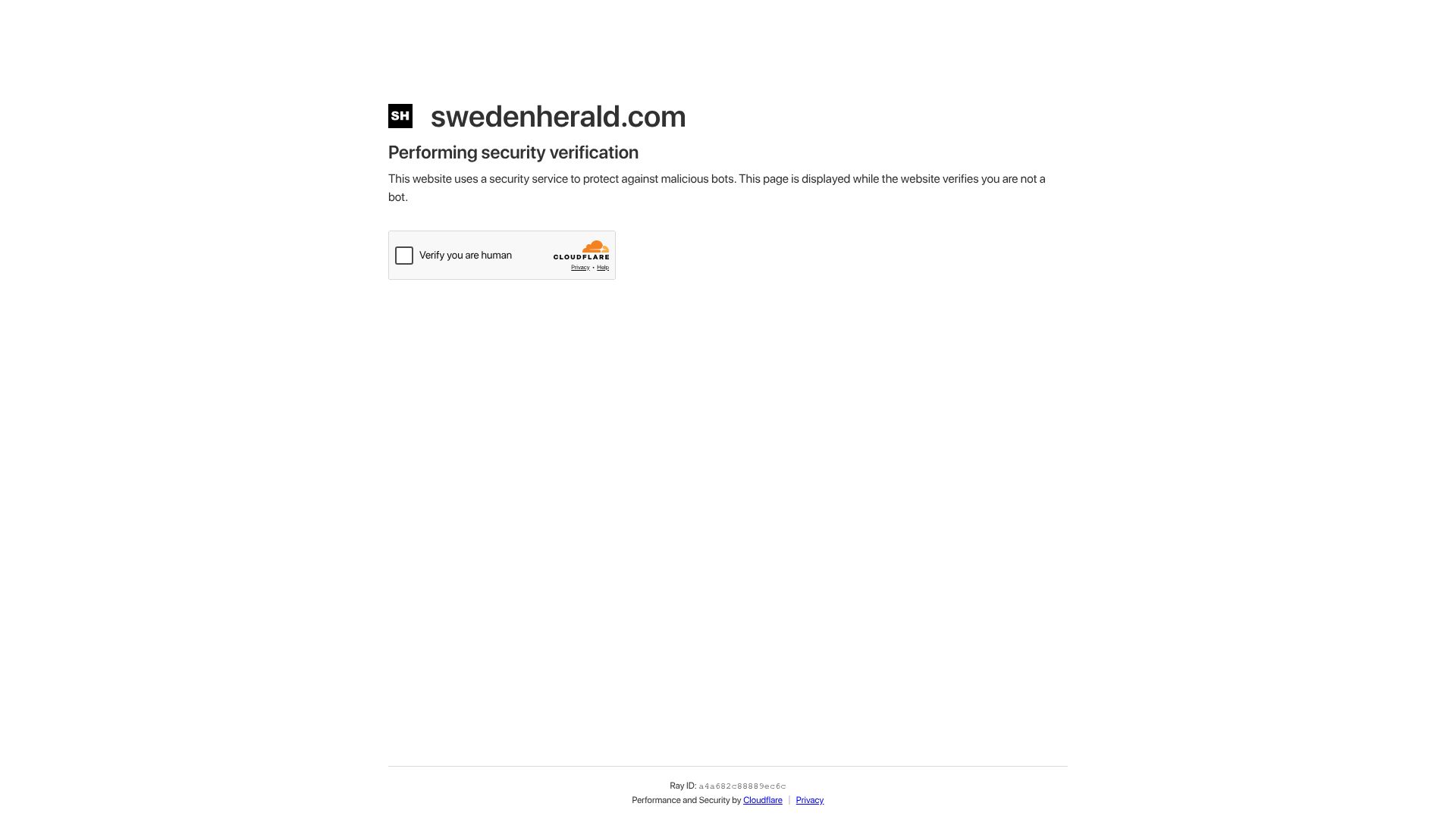 Screenshot of swedenherald.com: TV4 postpones show after AI agent erases edited material