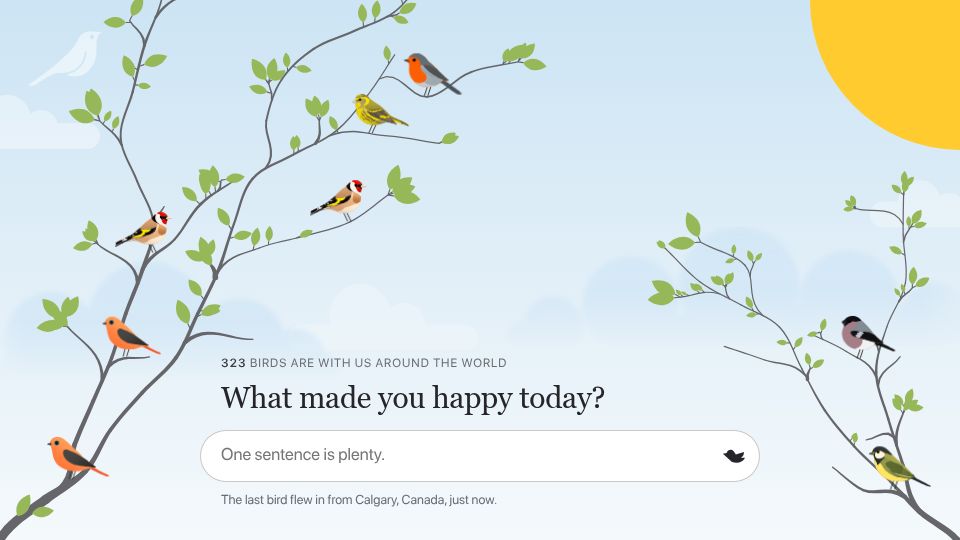 Screenshot of catchabird.com: Catch a Bird – I made it for my own sanity