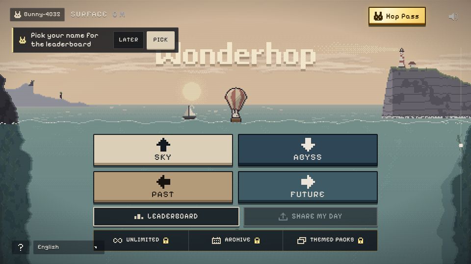Screenshot of wonderhop.io: Show HN: Wonderhop – A daily game: guess what most people say, or what none do