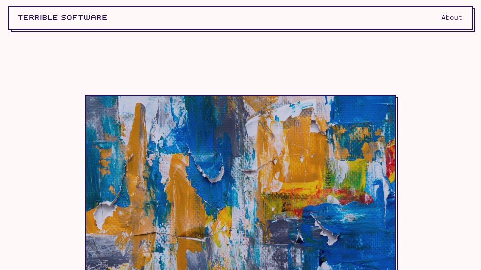 Screenshot of terriblesoftware.org: The Brain Sandwich