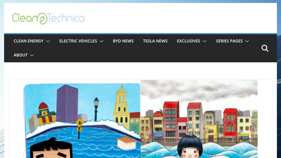 Screenshot of cleantechnica.com: Cities Across the World Sinking from Groundwater Depletion: It Can Be Reversed