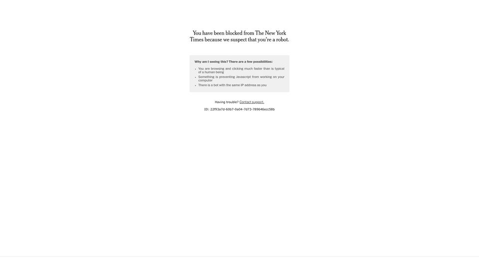 Screenshot of nytimes.com: CDC Ignored Request from States to Validate a New Measles Test